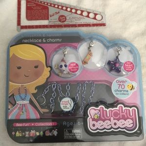 Lucky bee bee necklace and charms